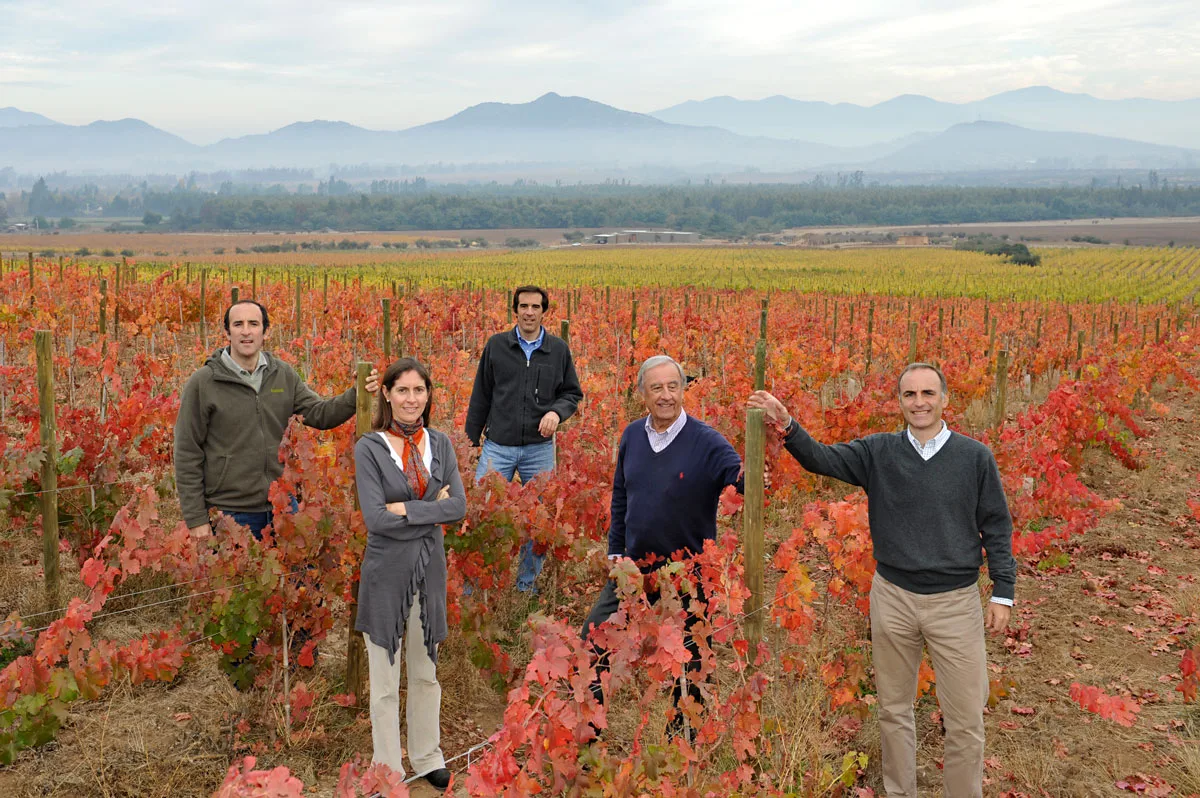 The Undurraga family in the Los Lingues vineyards